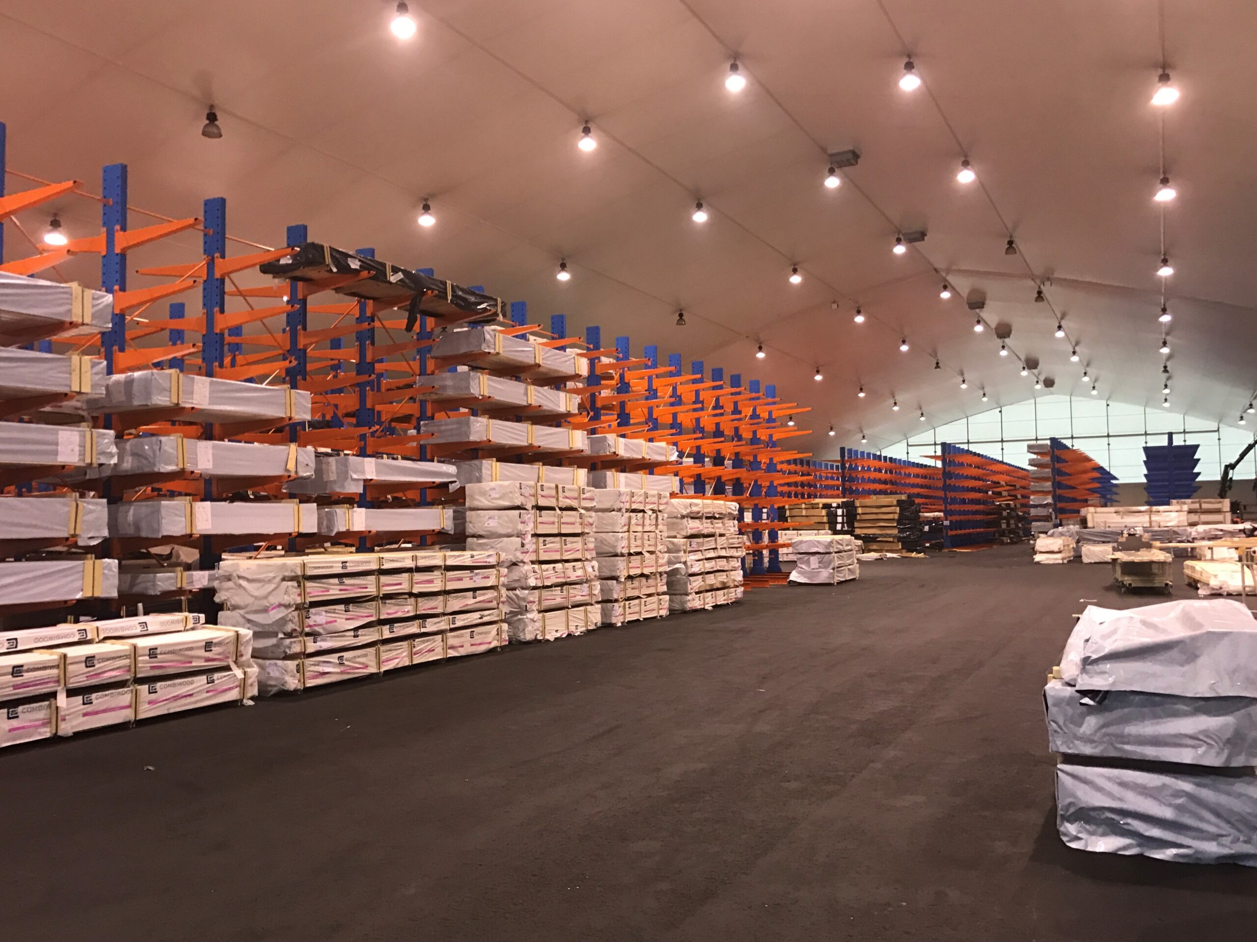 photo of warehouse with timber products